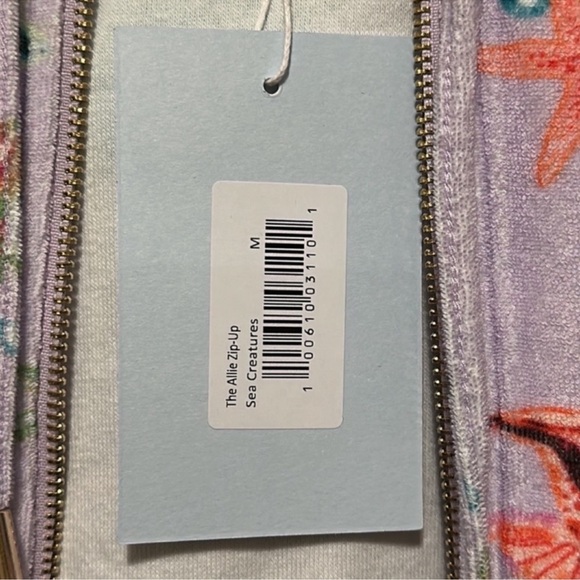 Hill House The Allie Zip-Up Hoodie Jacket in Sea Creatures - Picture 5 of 5